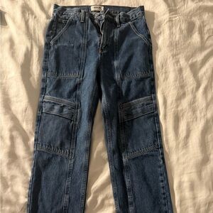 Agolde Cooper Cargo Blue Women's Jeans